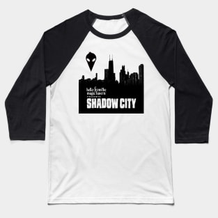 Shadow City B&W Baseball T-Shirt